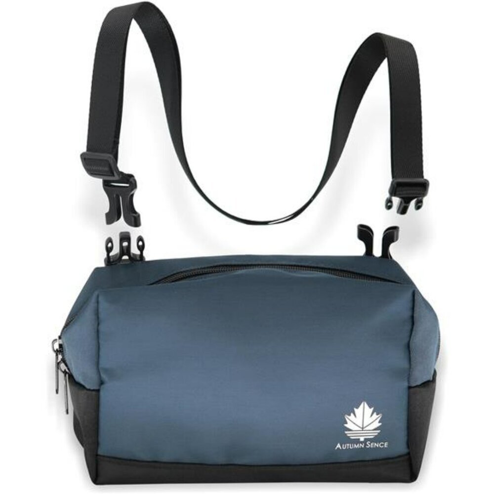 Small crossbody belt fanny pack foldable toiletry travel bag unisex organizer